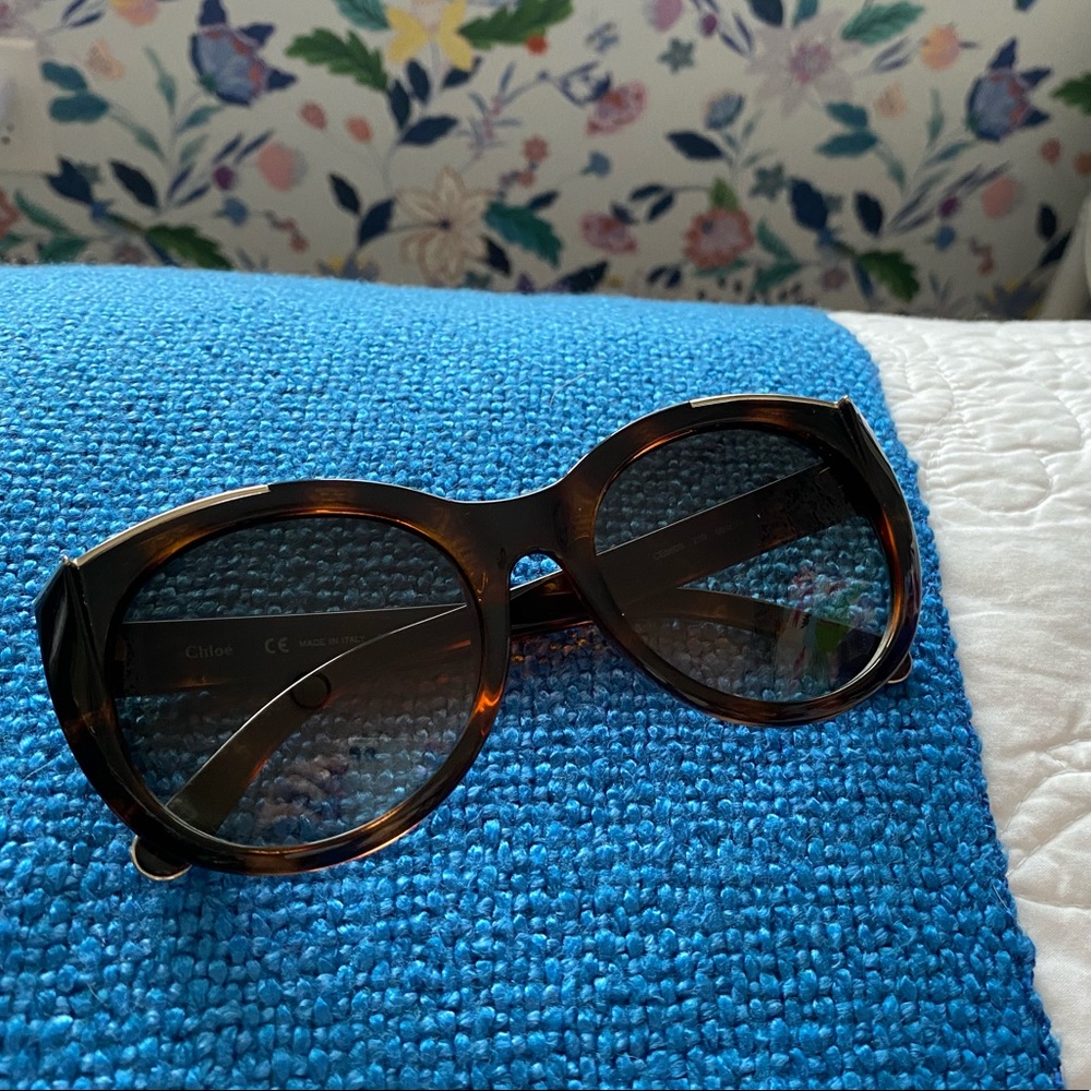 Chloe Sunglasses - Tortoise Shell w/ Arrow Detail